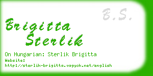 brigitta sterlik business card